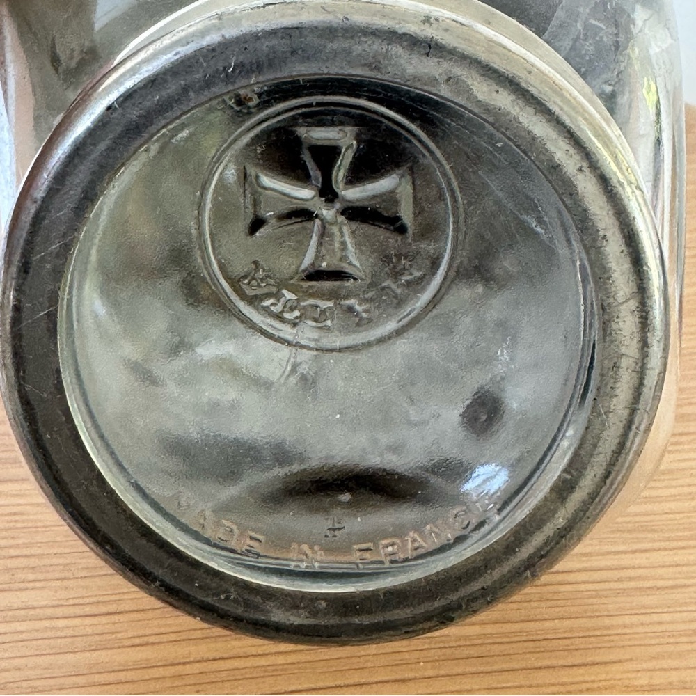 Antique / Vintage Malta Decanter Clear Glass and Pewter Made in France - Picture 4 of 10